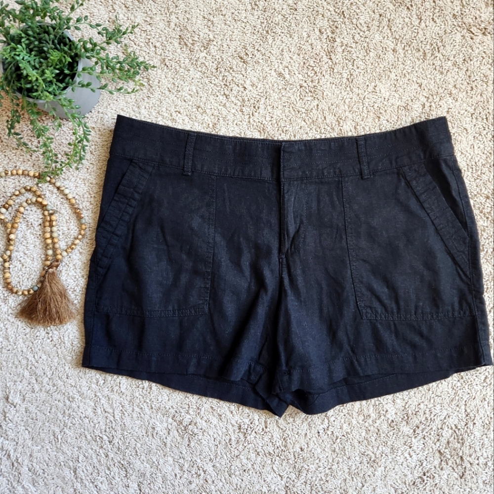 APT 9 Black Linen Dress Short - Size 14